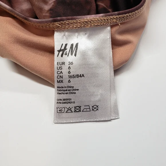 H&M Brown Tie-Dye One Piece Swimsuit - Picture 3 of 4